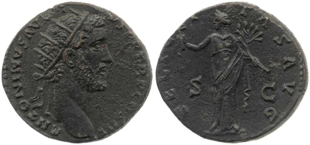 RIC III Antoninus Pius 658, аверс, Британский музей