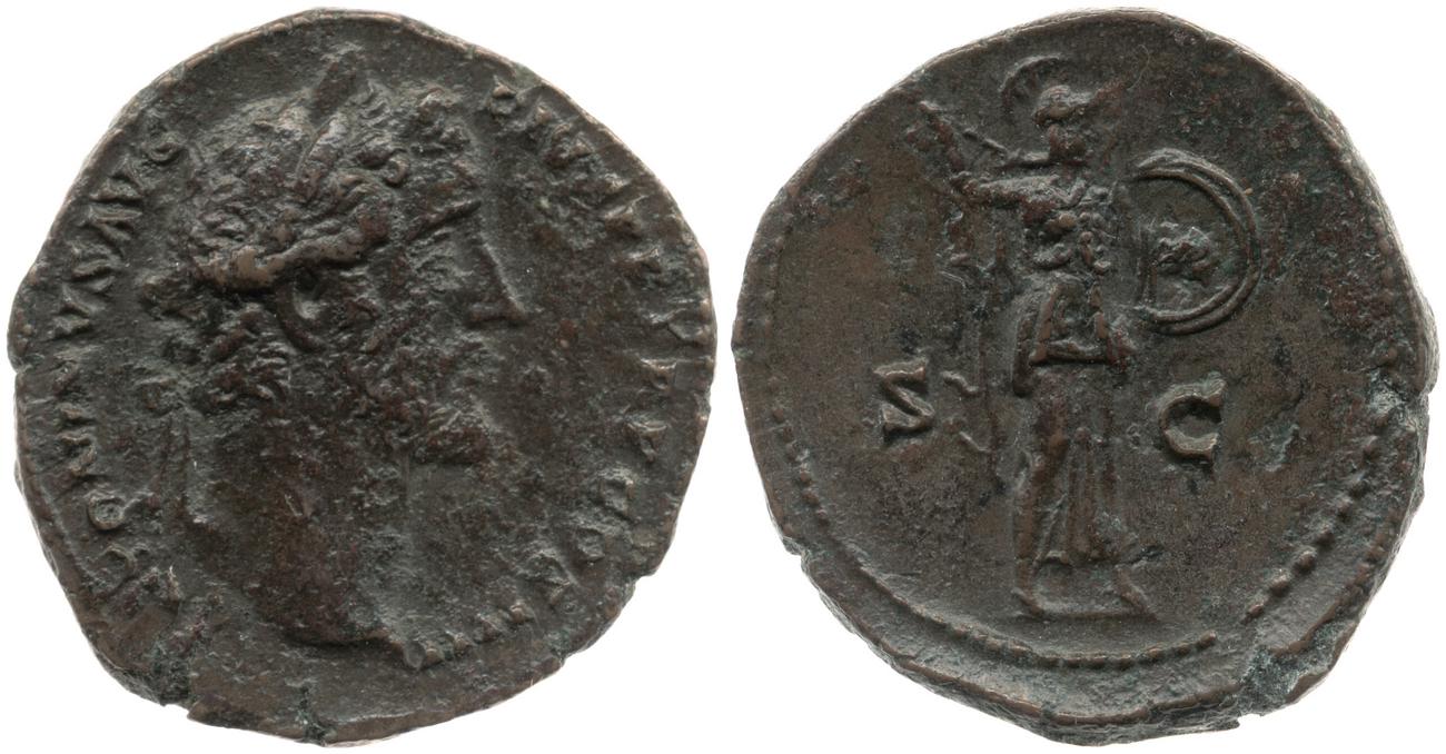 RIC III Antoninus Pius 826, аверс, bm