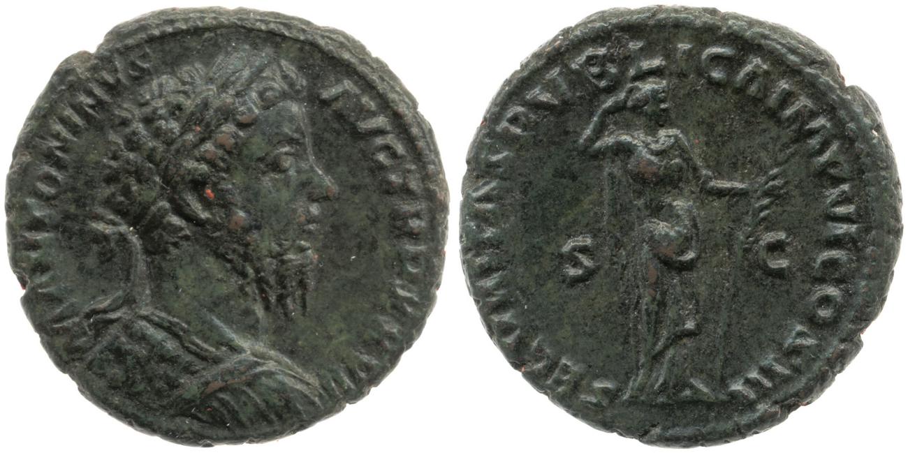 аверс RIC III Marcus Aurelius 1084