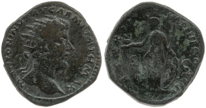 reverse RIC III Marcus Aurelius 954