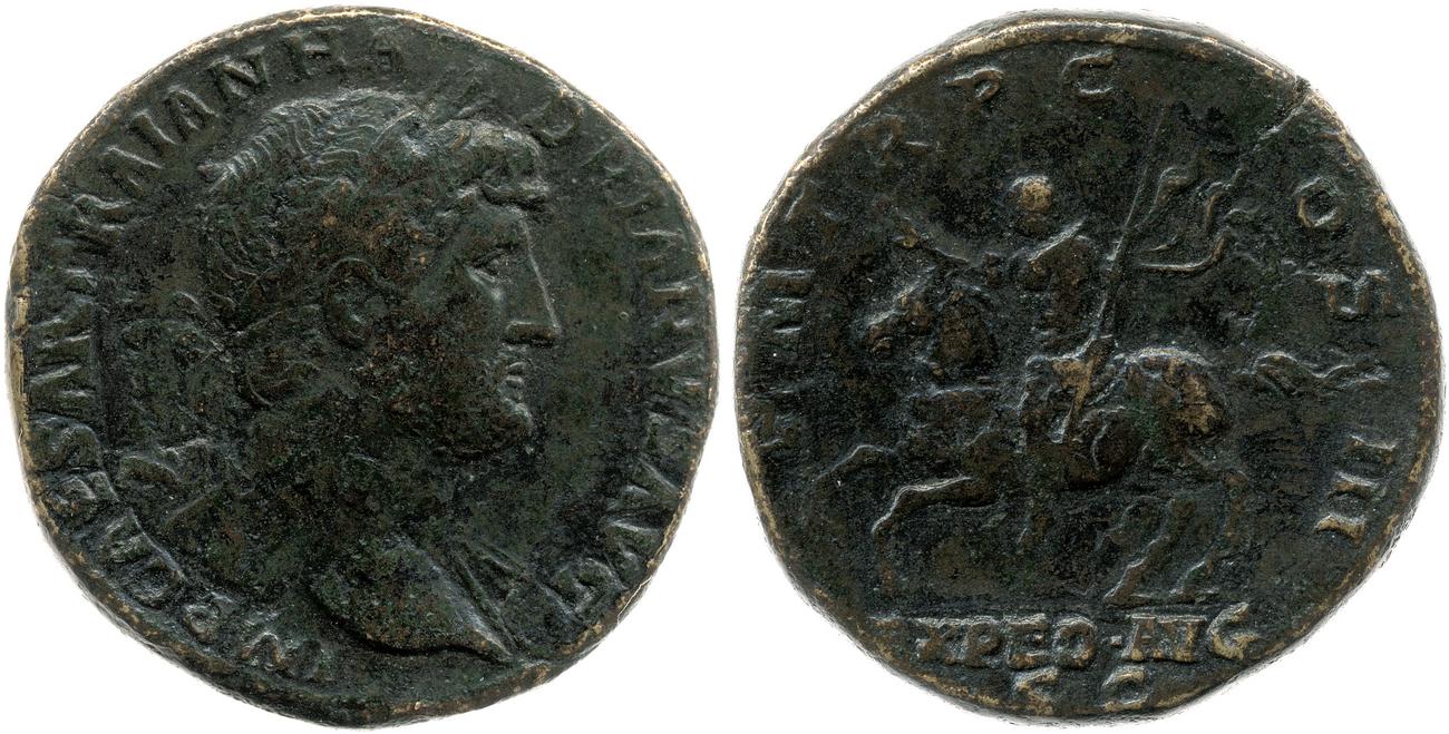 obverse RIC II, Part 3 (second edition) Hadrian 640