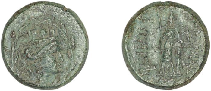 Smyrna Milne 1928 Period XVII M, реверс, bm