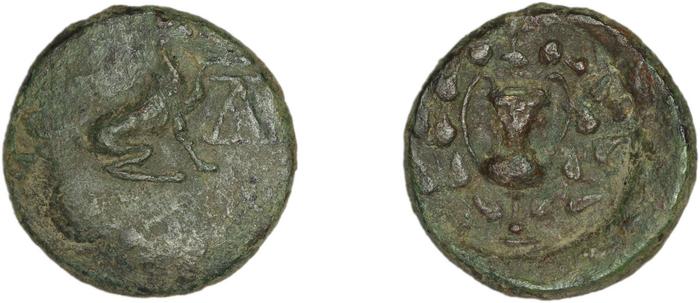 reverse Teos Kinns 1980 Period IV, AE 18