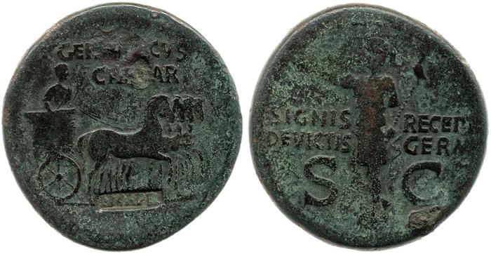 реверс RIC I (second edition) Gaius/Caligula 57