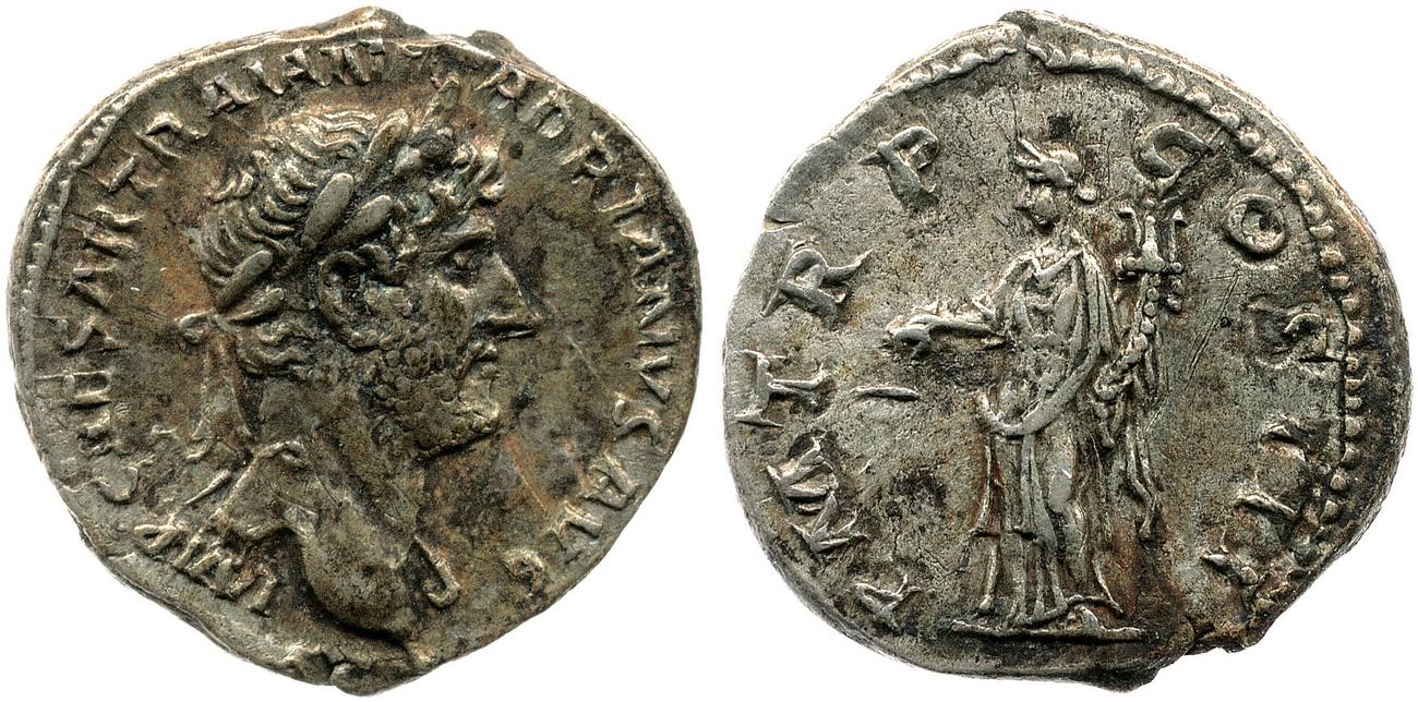 аверс RIC II, Part 3 (second edition) Hadrian 2984