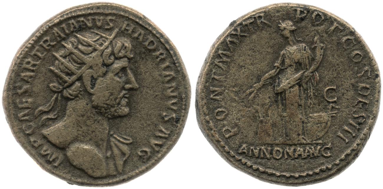 аверс RIC II, Part 3 (second edition) Hadrian 179
