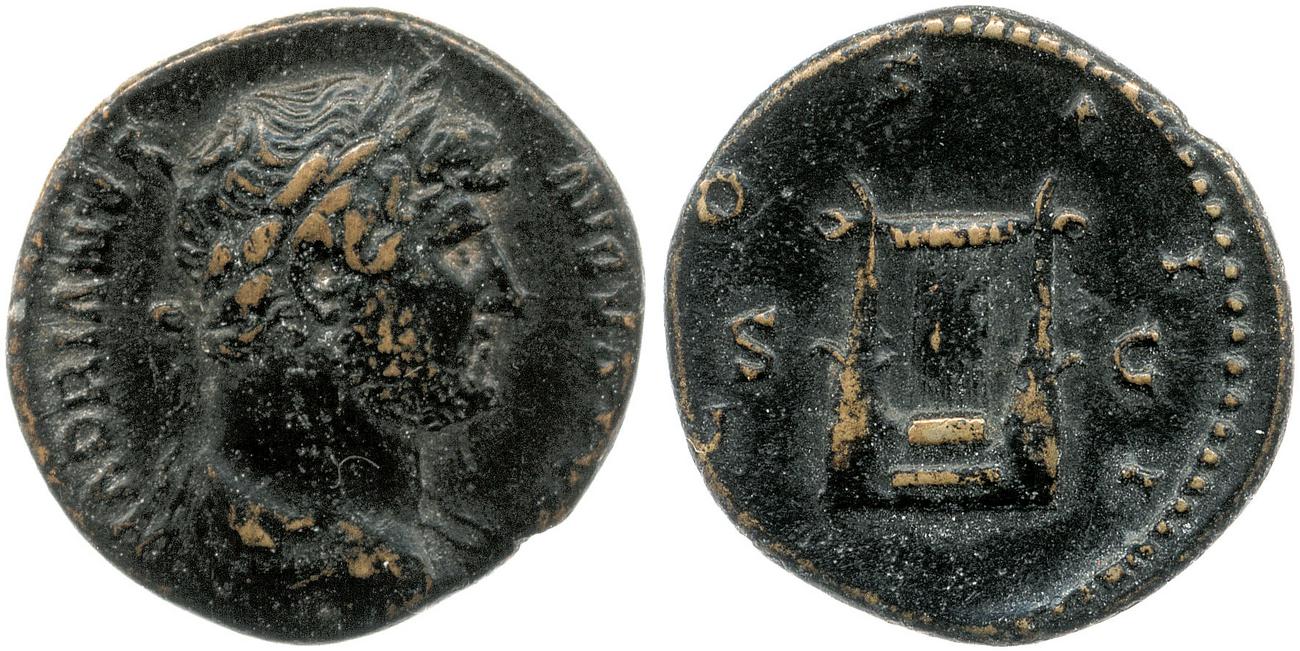 аверс RIC II, Part 3 (second edition) Hadrian 758