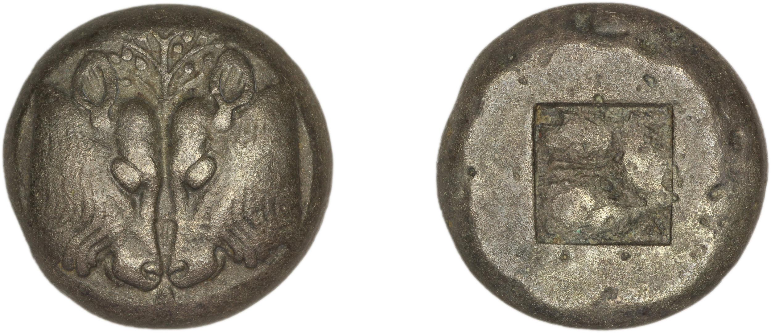 Lesbos Babelon 1907 607-8, аверс, bm