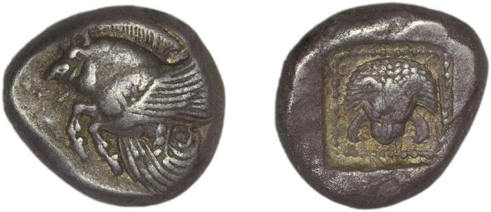 Samos Barron 1966 Lyd-Mil drachms, реверс, bm