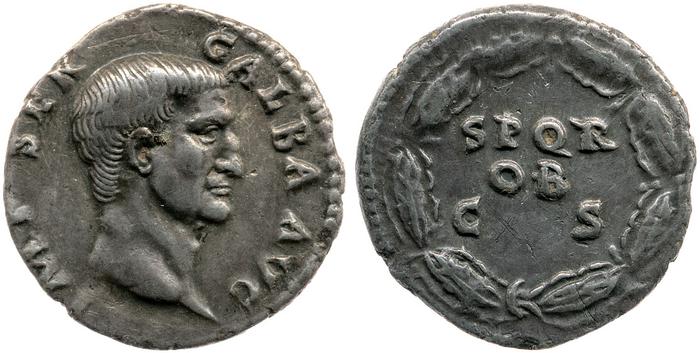 RIC I (second edition) Galba 167, реверс, bm