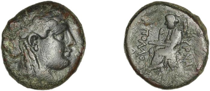 Smyrna Milne 1927 Period VIII J, реверс, bm