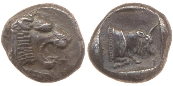 реверс Chersonesus, Caria Cahn 1970 Series C.14-16