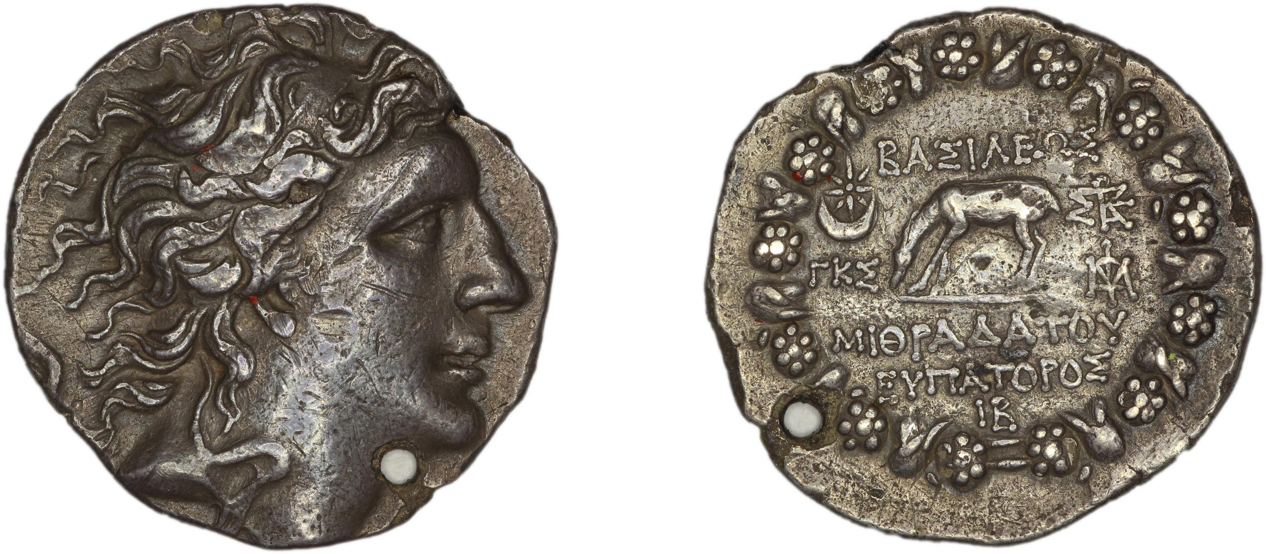 Mithradates VI Pontus Callataÿ 1997 Idealized, dated, аверс, bm