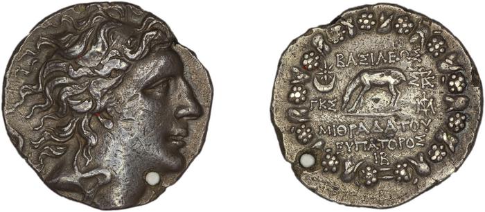 Mithradates VI Pontus Callataÿ 1997 Idealized, dated, реверс, bm