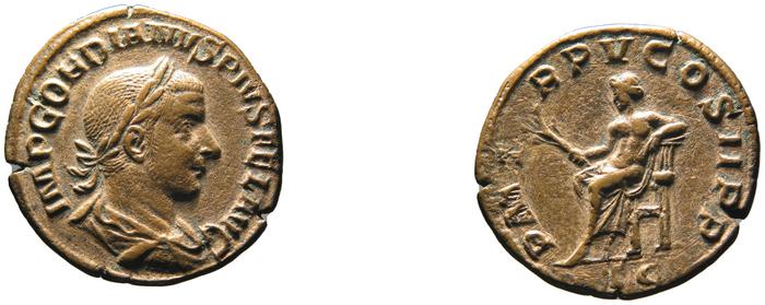 RIC IV Gordian III 303A, реверс, bm