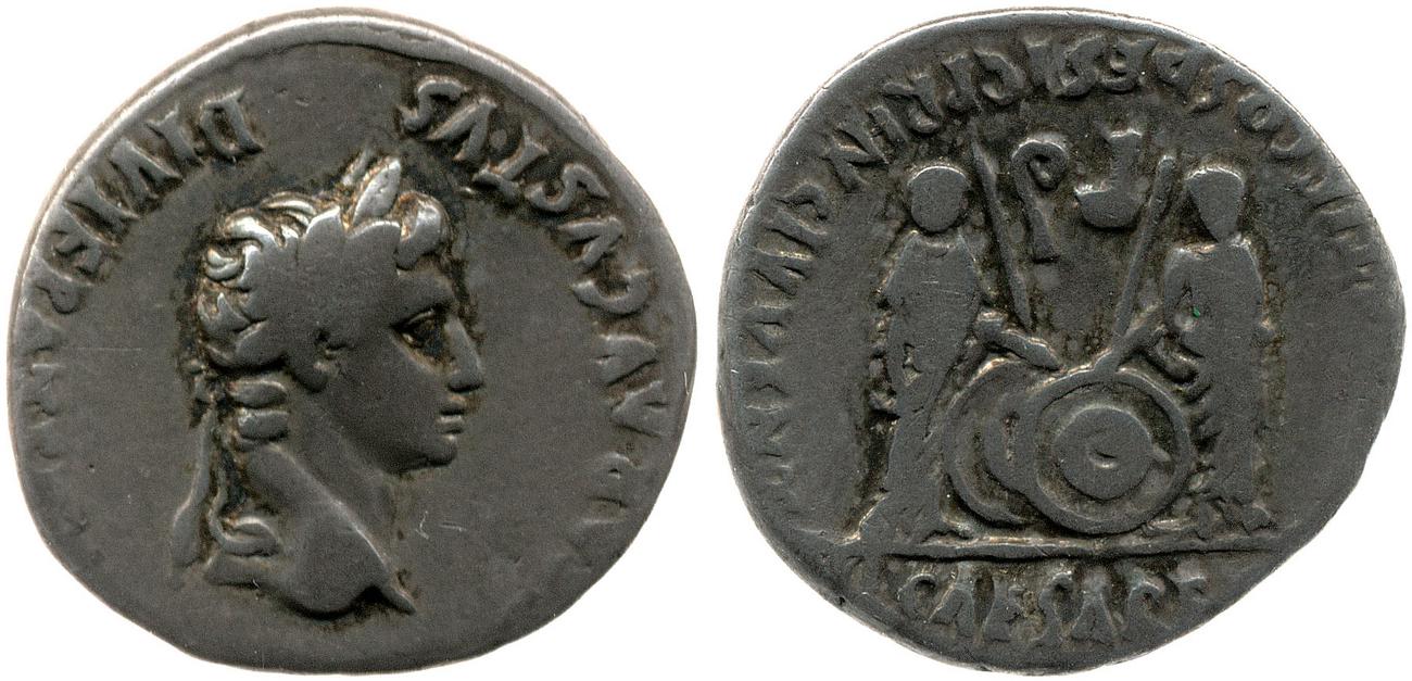 RIC I (second edition) Augustus 210, аверс, bm