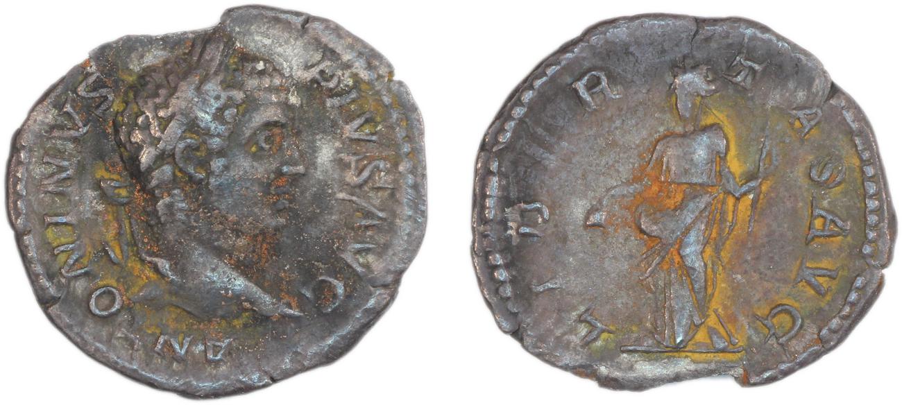 RIC IV Caracalla 161, аверс, Британский музей