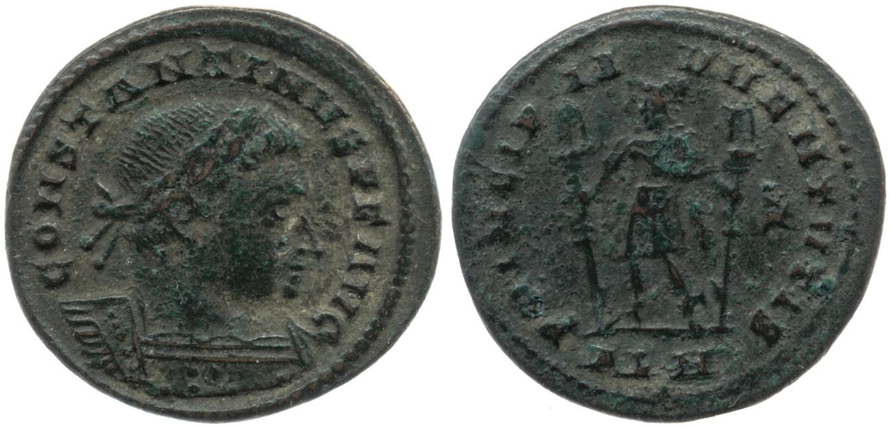 RIC VI Londinium 215, аверс, Британский музей
