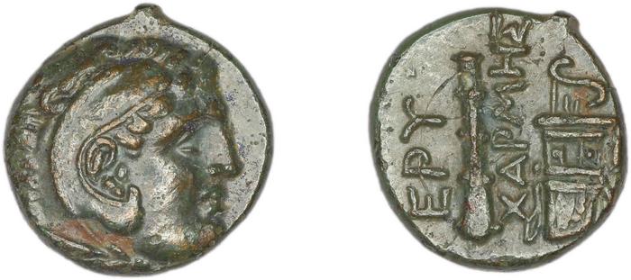 Erythrae Kinns 1980 Period III.1, AE 7, реверс, Британский музей
