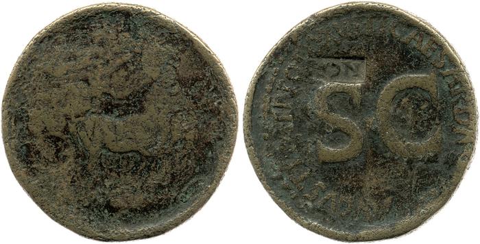 RIC I (second edition) Tiberius 60, реверс, bm