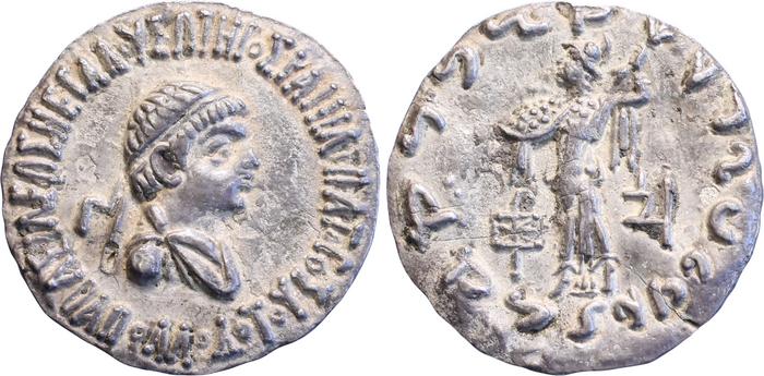 аверс Bactrian and Indo-Greek Coinage Apollodotus II 1.3
