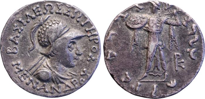 аверс Bactrian and Indo-Greek Coinage Menander I 11.2