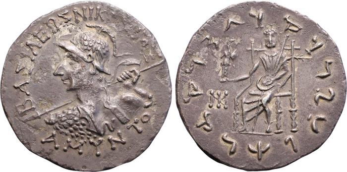 аверс Bactrian and Indo-Greek Coinage Amyntas 7.2