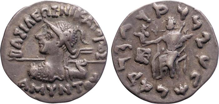 аверс Bactrian and Indo-Greek Coinage Amyntas 13.1