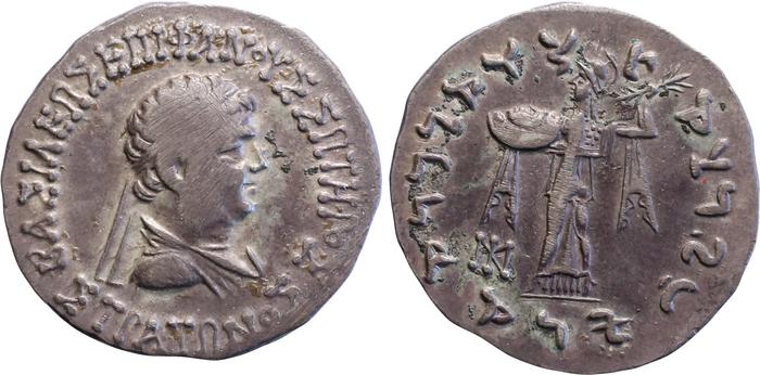 аверс Bactrian and Indo-Greek Coinage Strato I 30.1