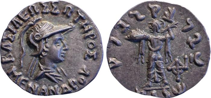 аверс Bactrian and Indo-Greek Coinage Menander I 14.4