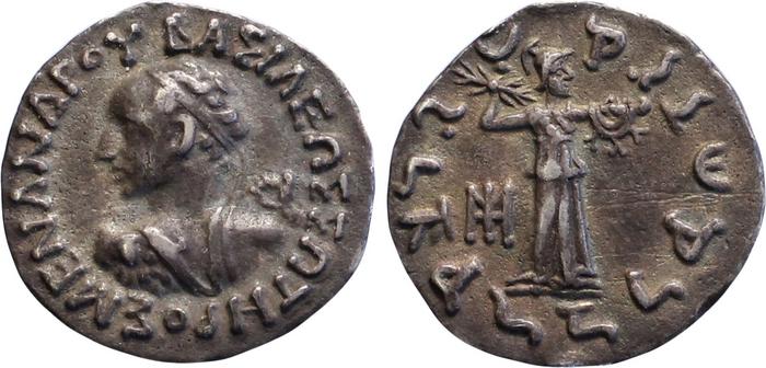 Bactrian and Indo-Greek Coinage Menander I 4.4, Британский музей