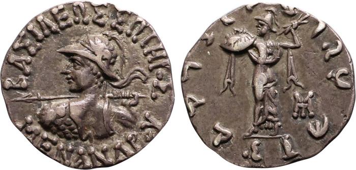 аверс Bactrian and Indo-Greek Coinage Menander I 18.1