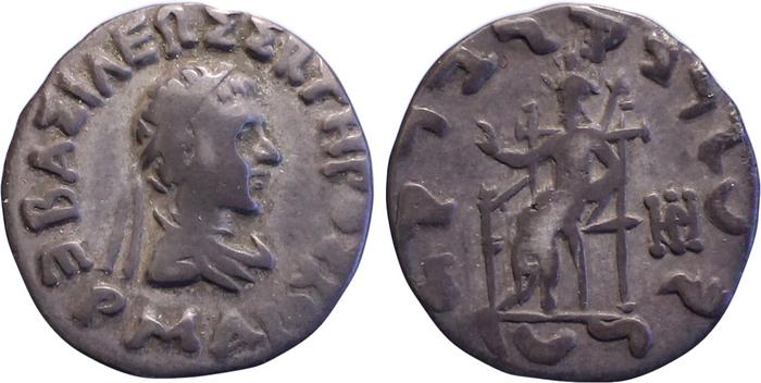 аверс Bactrian and Indo-Greek Coinage Hermaeus 5.6