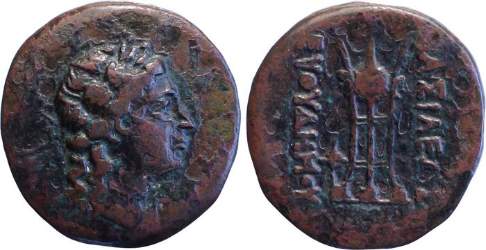 obverse Bactrian and Indo-Greek Coinage Euthydemus II 6.1