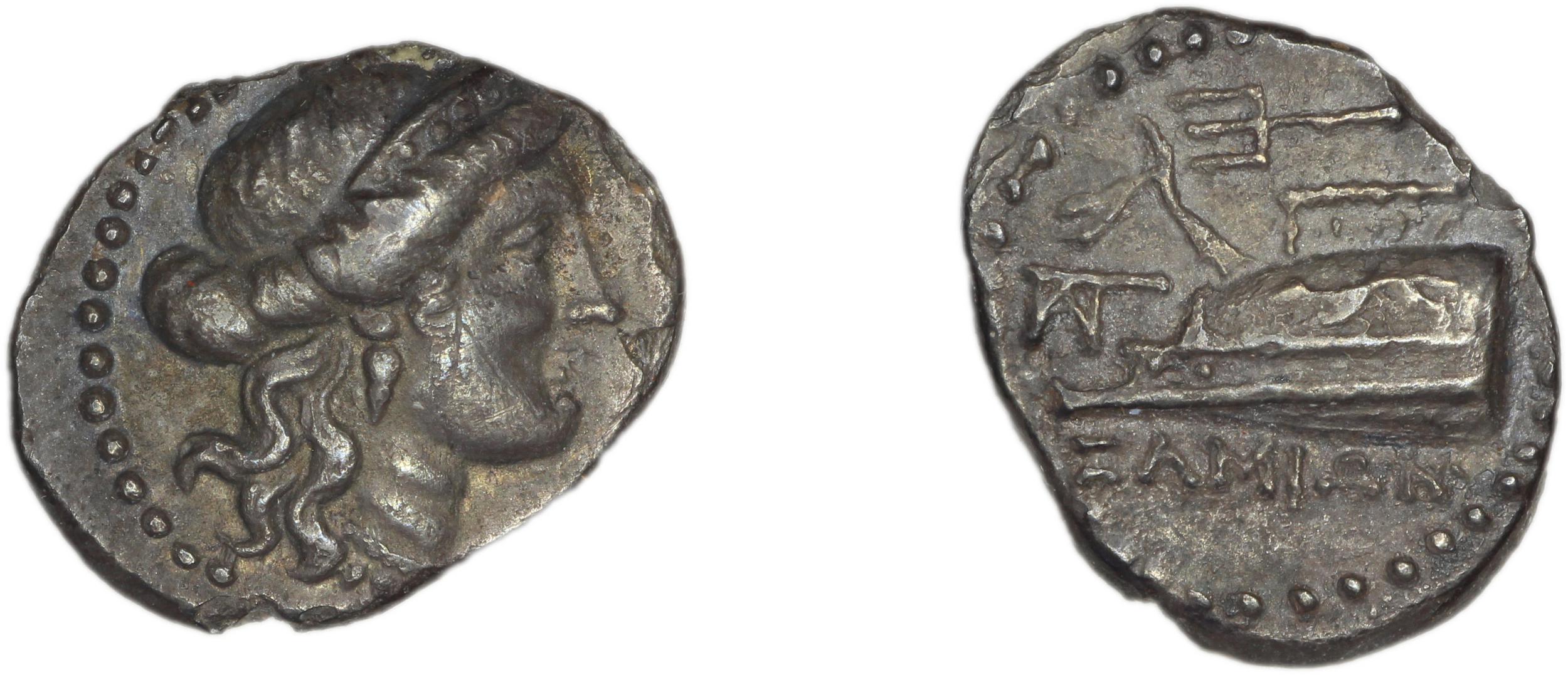 Samos Barron 1966 Last silver diobols, аверс, Британский музей