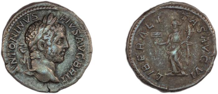 реверс RIC IV Caracalla 216