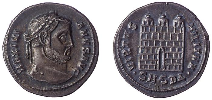 RIC VI Serdica 1b, реверс, bm
