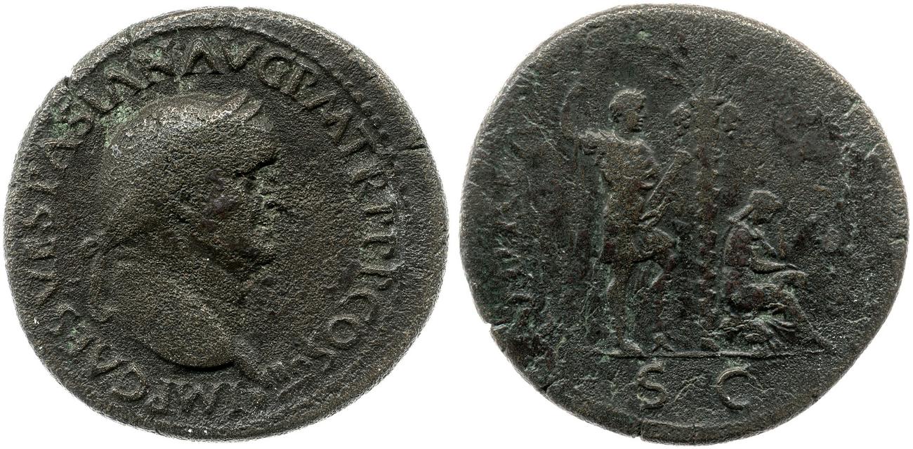 obverse RIC II, Part 1 (second edition) Vespasian 1204