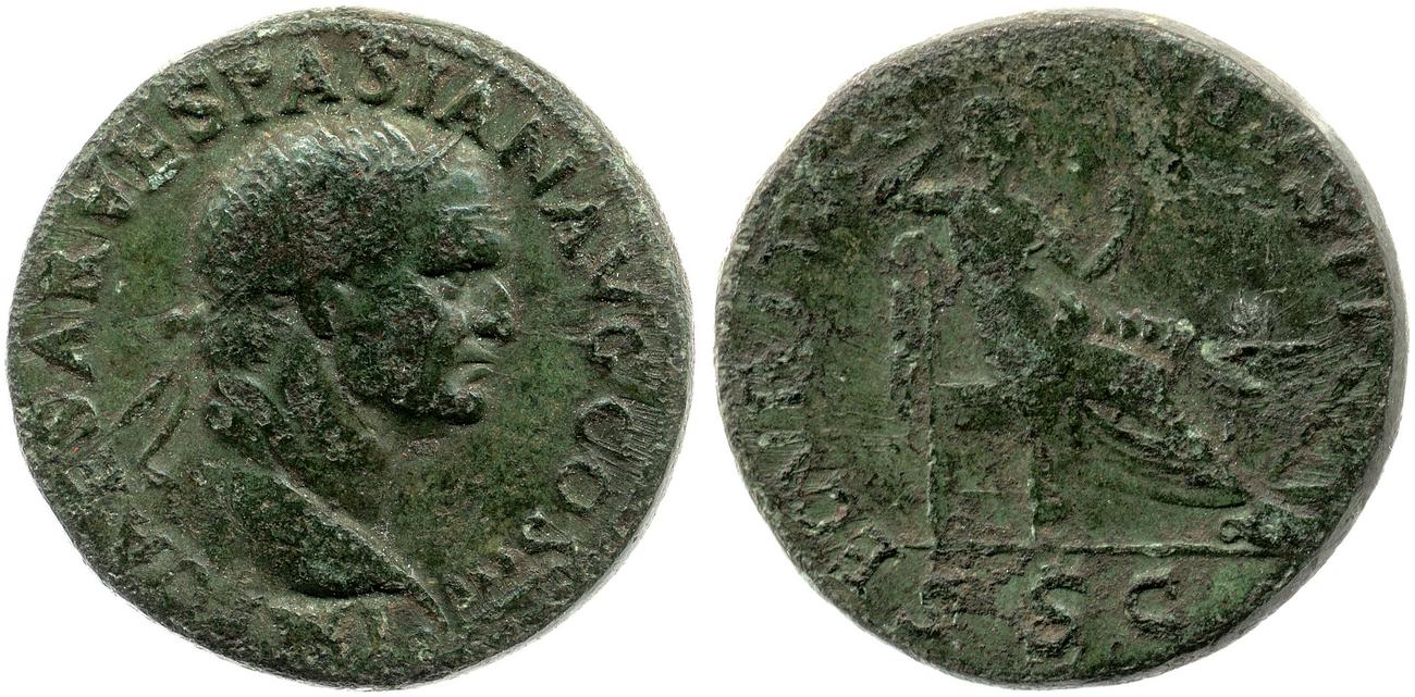 obverse RIC II, Part 1 (second edition) Vespasian 1156