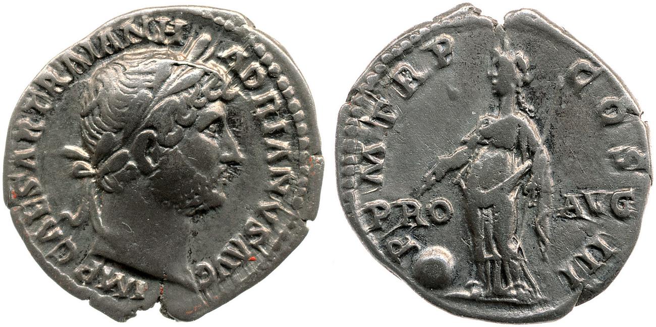 аверс RIC II, Part 3 (second edition) Hadrian 2982