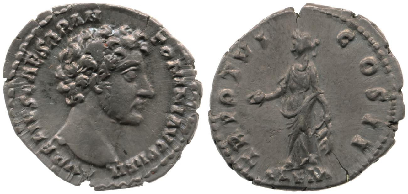 RIC III Antoninus Pius 456a, аверс, Британский музей