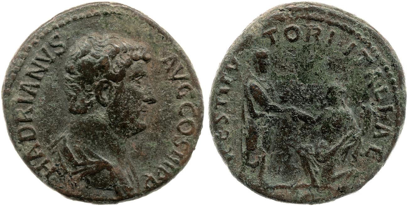 аверс RIC II, Part 3 (second edition) Hadrian 1880