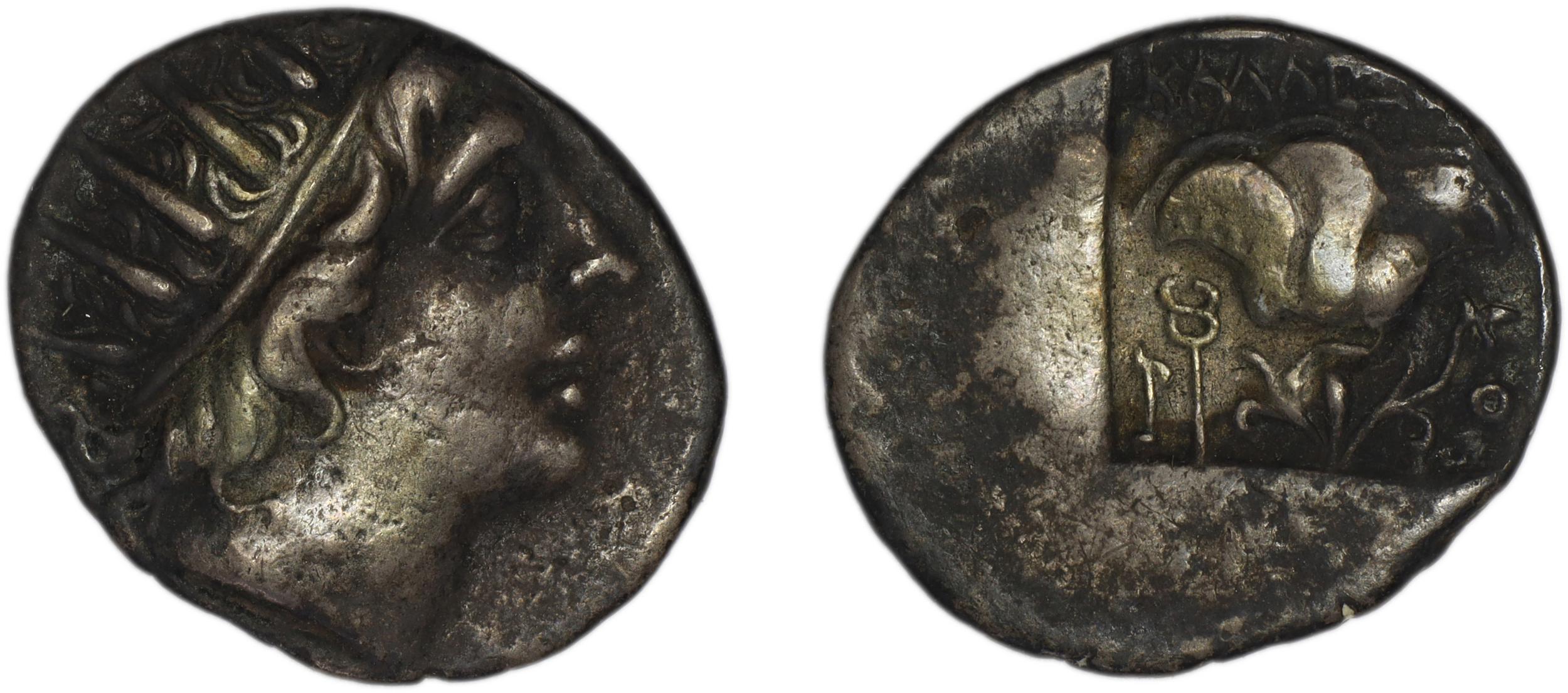 Rhodes Jenkins 1989 Group E drachms, аверс, bm