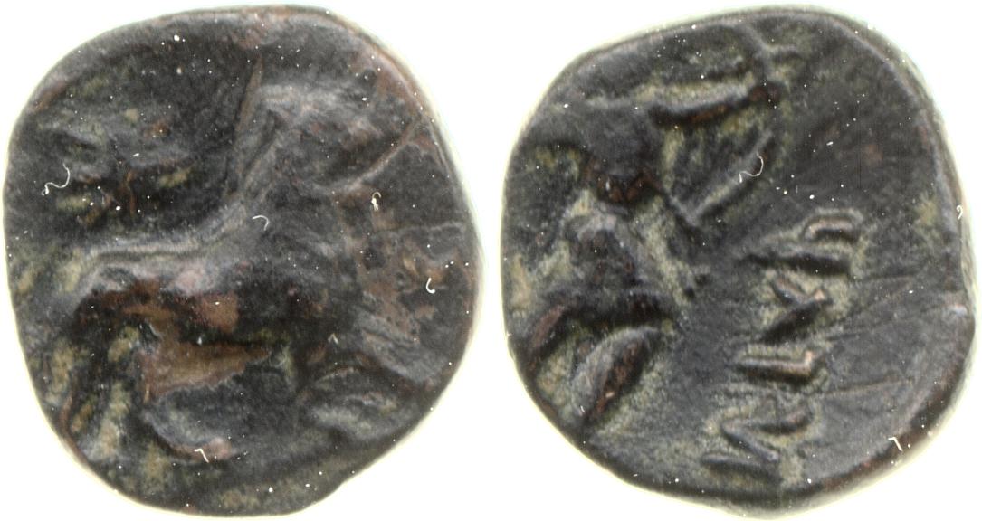 аверс Sabaces Egypt van Alfen 2002 V "Sabakes" fractional coinage type 2