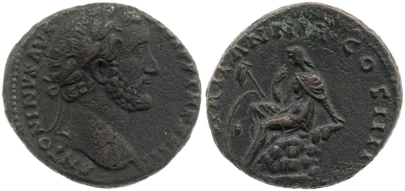 RIC III Antoninus Pius 934, аверс, bm
