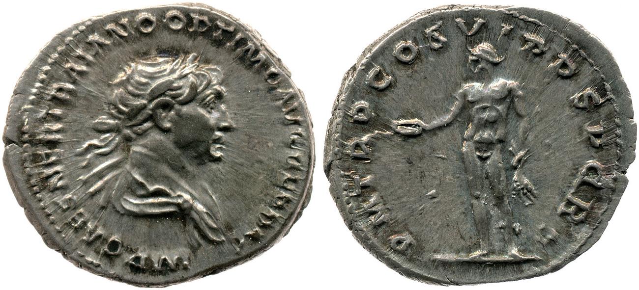 RIC II Trajan 347, аверс, bm