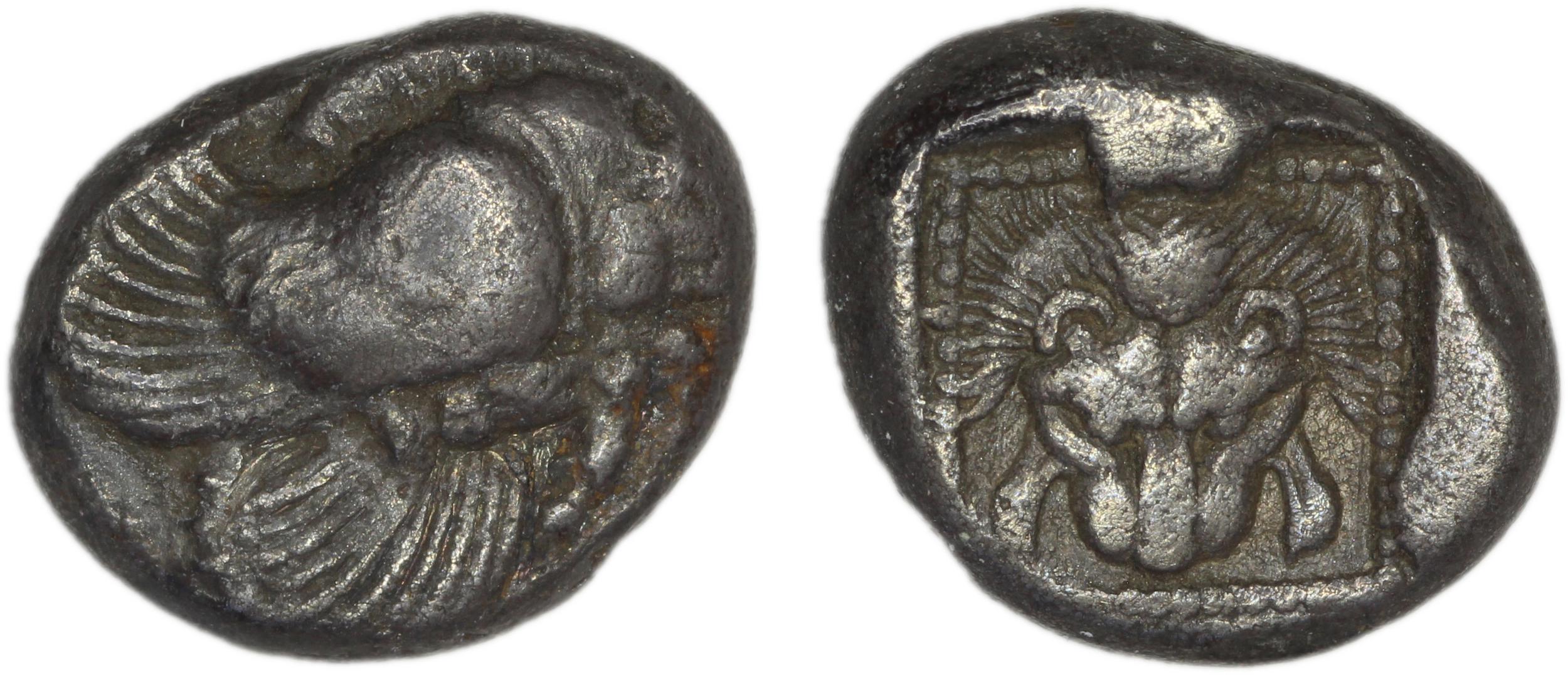Samos Barron 1966 Samian drachms, аверс, bm