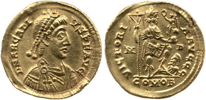 RIC X Honorius 1205, реверс, bm