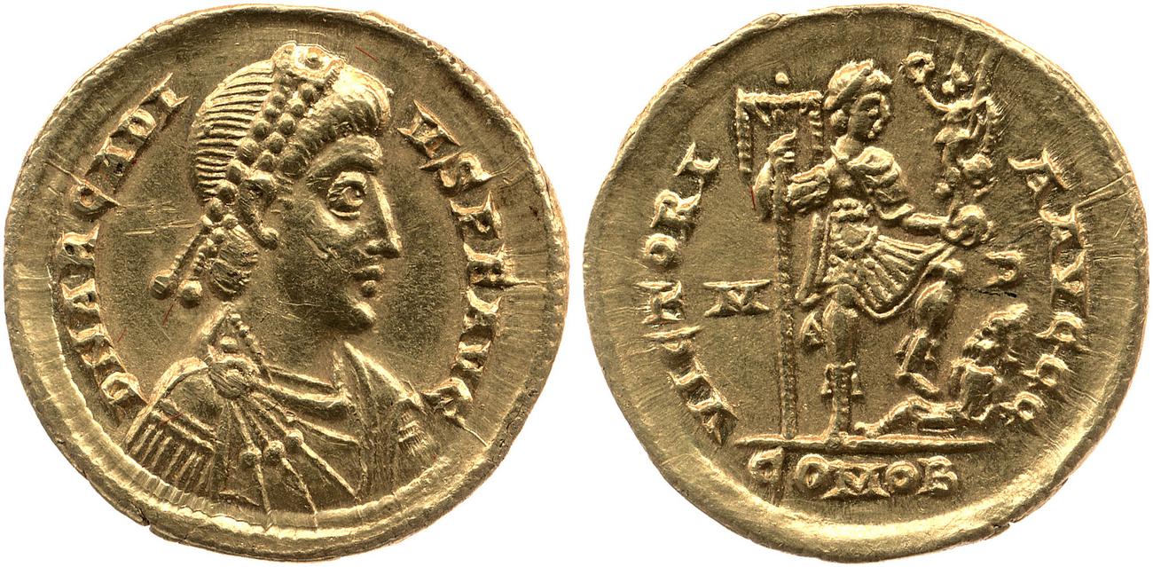RIC X Honorius 1205, аверс, bm