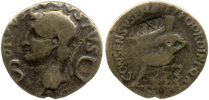 RIC I (second edition) Gaius/Caligula 56, реверс, bm